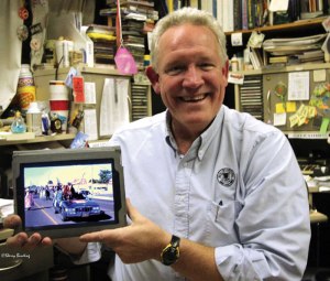 General Buford was another well-trained crowd pleaser, and lived to 22. At the farm office, Paul pulls up photos on his iPad of the late General Beauregard, one of the farm’s original Watusi cattle. The Roveys had trained him to be ridden and to stand in a modified open-top Cadillac for parades. Beau did 70 events a year for four years before he died, including visits to many schools throughout the region .