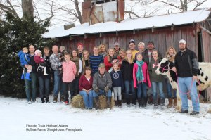 3 generations of the Hoffman family operate the 700-cow dairy.