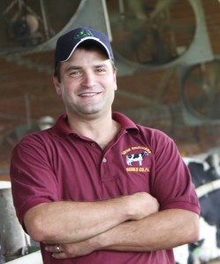 Zach Meck pictured here at Meck Brothers Dairy in Berks County, Pennsylvania in August of 2012